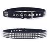 Unisex Square Bead Punk Style Stainless Steel Rivet Hip Hop Belt for Jeans
