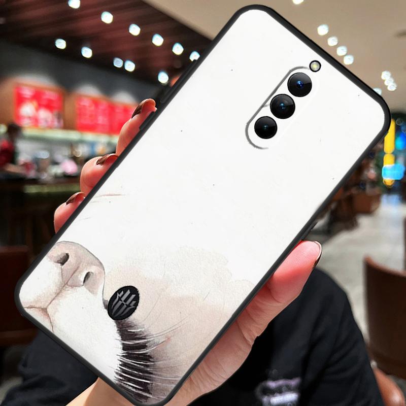 Minimalistisches Katzen-Case für ZTE Nubia Red Magic 11 10 8 9 8S 9S 10S Pro Plus 10 Air 5G 6R 6 7 6S 7S Pro Hülle