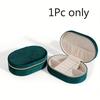 Mini Fashion Oval-shaped Jewelry Organizer Portable Travel Ladies Jewelry Box Jewelry Box for Rings, Pendants, Earrings,