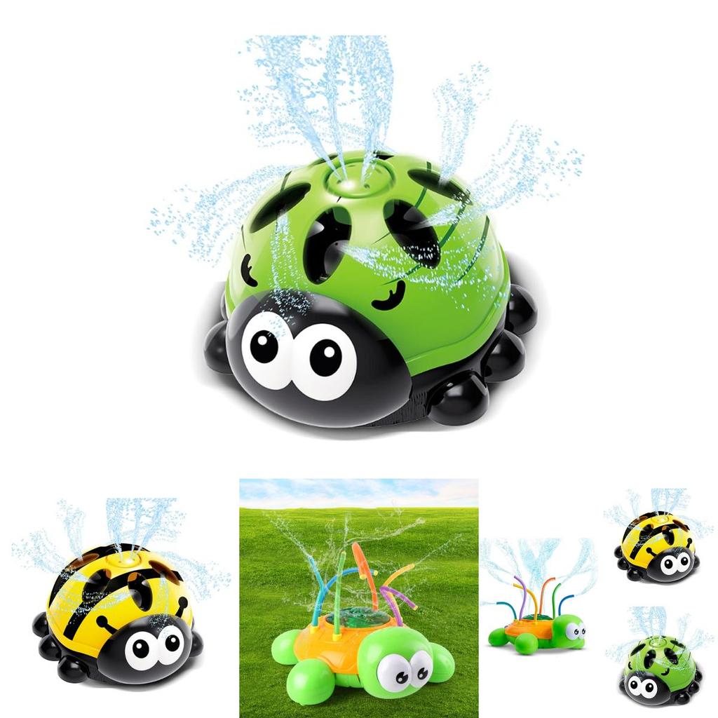 Fun Outdoor Water Play With Cute Turtle And Ladybug Sprinkler Toys For Children