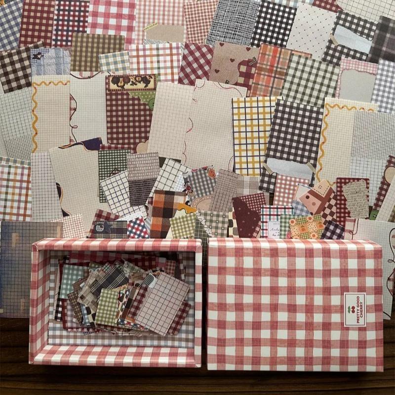 200 listů Kreativní Retro Éra Styl Euron Trhací Materiál Papír Ruční Výroba DIY Scrapbooking Deník Estetický Řemeslný Papír