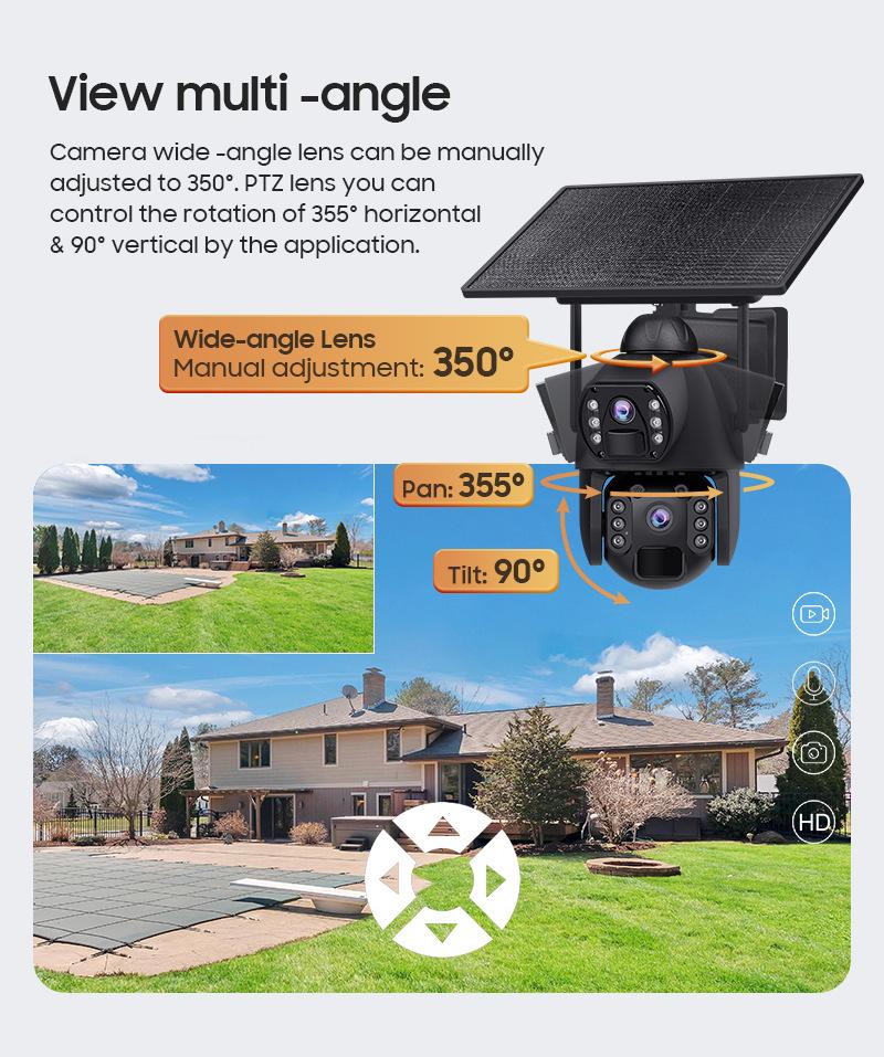 New AOV Solar Wireless HD Night Vision Outdoor Surveillance Camera
