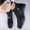 Fashion Winter New Velvet Chelsea Men's Boots Luxury Brand Business High Top Shoes Comfortable Flats Bottom Soft Quality Leather Boots