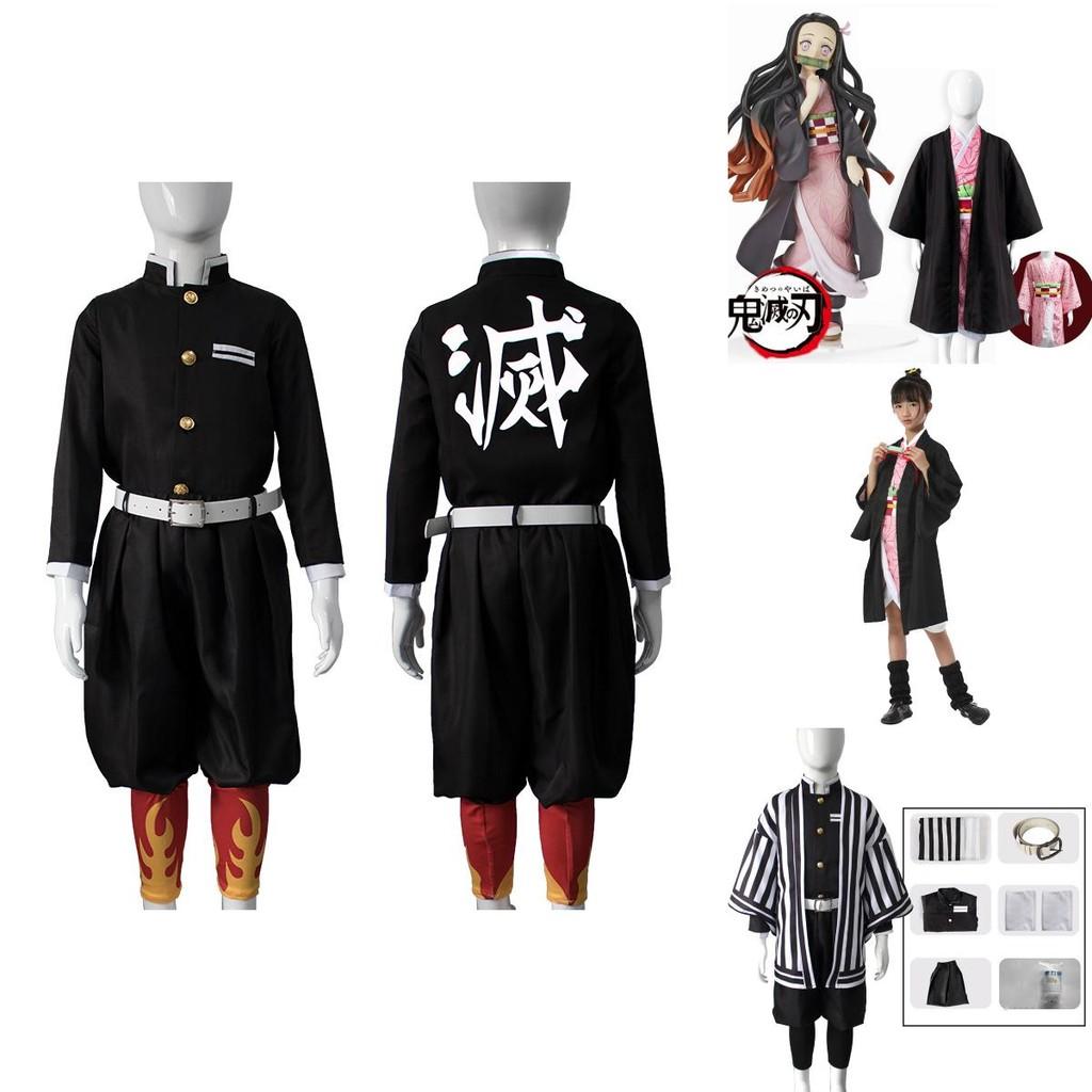 Prodyšný a poutavý dětský cosplay kostým Demon Slayer Kimetsu No Yaiba Nezuko ideální pro Halloween a maškarní večírky