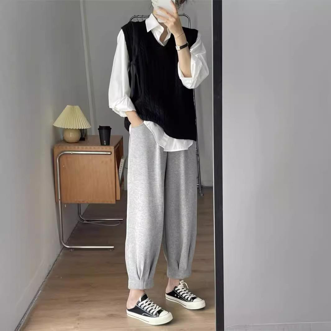 

Женский жилет большого размера в корейском стиле, ретро, с переплетением «косы», модный, в стиле преппи, свободный, универсальный, шерстяной, на весну-осень One szie