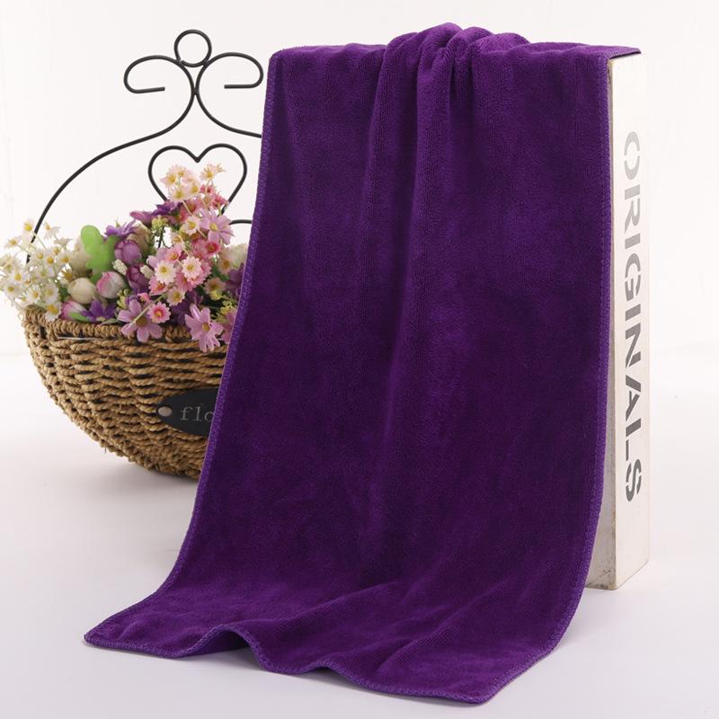 

Полотенце для ванной из микрофибры 420 г — хорошо впитывающее, толстое, многоцелевое для салонов красоты, парикмахерских или автомоек Medium 30x70cm фиолетовый