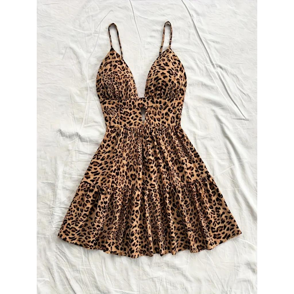 Summer Vacation Dresses Sexy Hottie Sleeveless Backless Halter Dresses