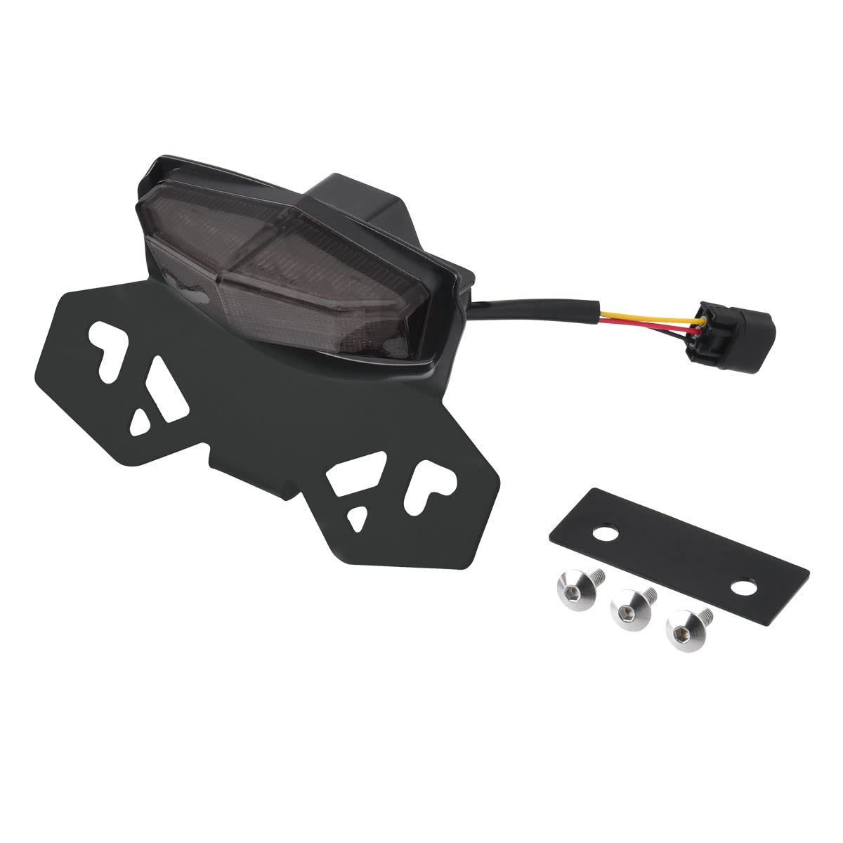 

DRC Motread Edge Holder Kit for installation with no wiring Includes lightweight license plate and factory turn signal Smoked Dirt Freak