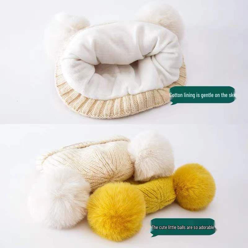 Adorable Wool Baby Knit Hat for Boys & Girls - Autumn/Winter