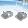 2 Pack Swimming Pool Pipe Holders, Pool Hose Holder Stickers ABS   Ground Pool Hose Support Bracket for 1.25 Inch Diameter Pipes