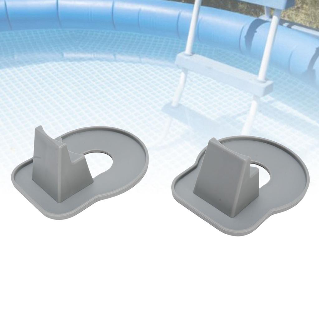 2 Pack Swimming Pool Pipe Holders, Pool Hose Holder Stickers ABS   Ground Pool Hose Support Bracket for 1.25 Inch Diameter Pipes
