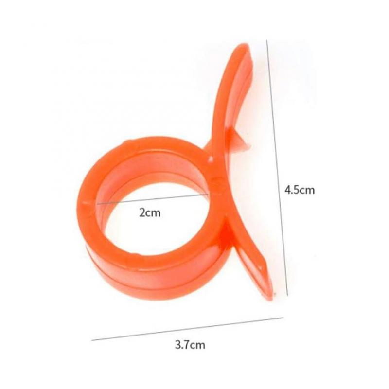 Pacote com 2 Descascadores de Laranja e Cítricos - Design com Anel para o Polegar, Descasca Rápida, ABS Higiênico, Ferramenta de Cozinha Leve e Durável