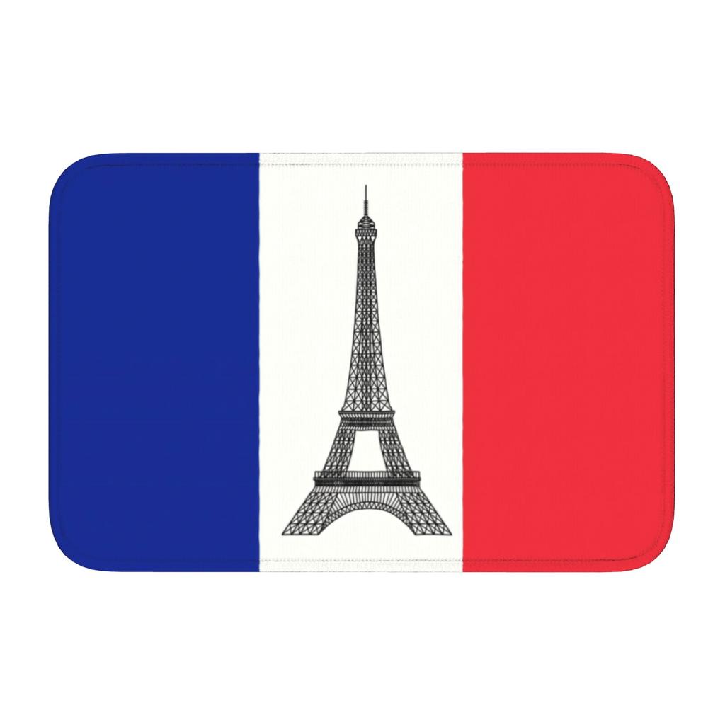 Royal Standard Napoleon France Flag Front Door Mat Anti-Slip Indoor Absorbent Coat Of Arms Doormat Kitchen Bedroom Entrance Rug