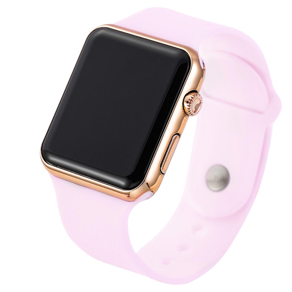 Summer LED Square Display Fashionable Casual Couple and Student Sports Watch