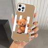 Naughty Cute Bear Funny Mascot Phone Case for Iphone 17 Air 16 15 Plus 14 13 Mini 12 11 Pro Max 16E 7 8 SE 2020 Soft Funda Print