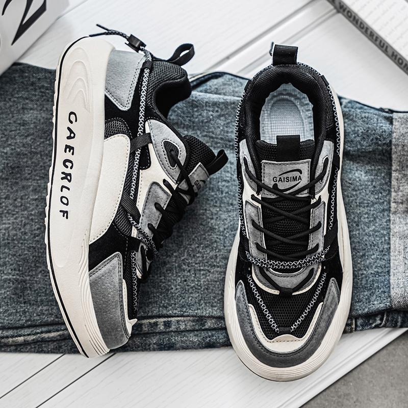 

Platform Running Sport Shoes Breathable Basketball Footwear Tenis Masculino Men Casual Sneakers High Quality Comfortable 39 черный серый