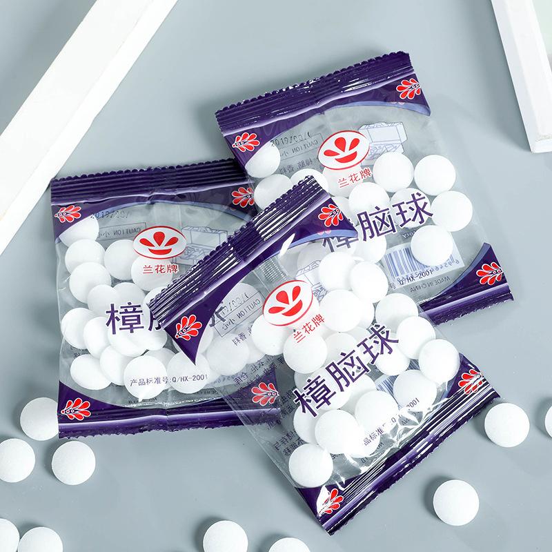 Bolas de Cânfora Natural Anti-Insetos Pílulas para a Saúde Antimofo Guarda-Roupa Antimofo