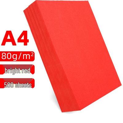 Bright Red A4/A5 70g Printing Paper for Office and Crafts