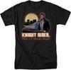 Knight Rider Full Moon Adult T Shirt Black