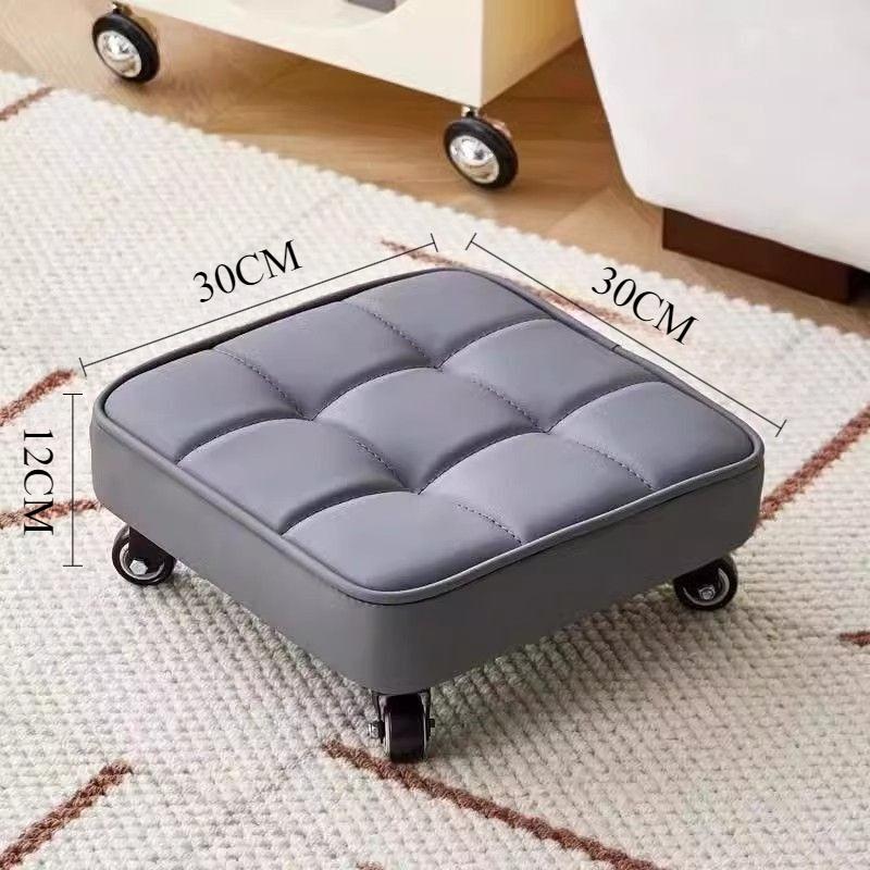 Shoe Changing Stool with Wheels Removable Portable Children's Stool Luxury Creative Footrest Home Entrance Footstool Furniture