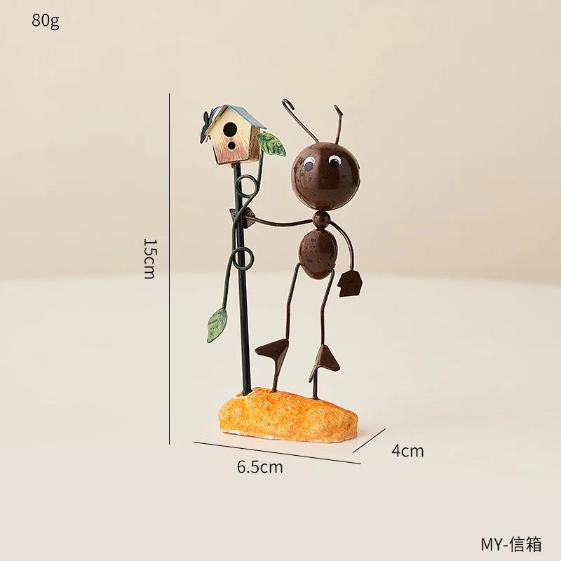 

Эстетическое дно из камня Кованое железо Мебель Украшения в виде муравьев Животные Домашний Декор Гостиной Детские Подарки