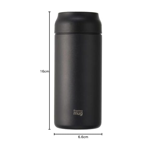 Thermo Mug ALLDAY Stainless Steel Bottle, 360ml, Black, Double-walled Vacuum Wall, AL21-36A