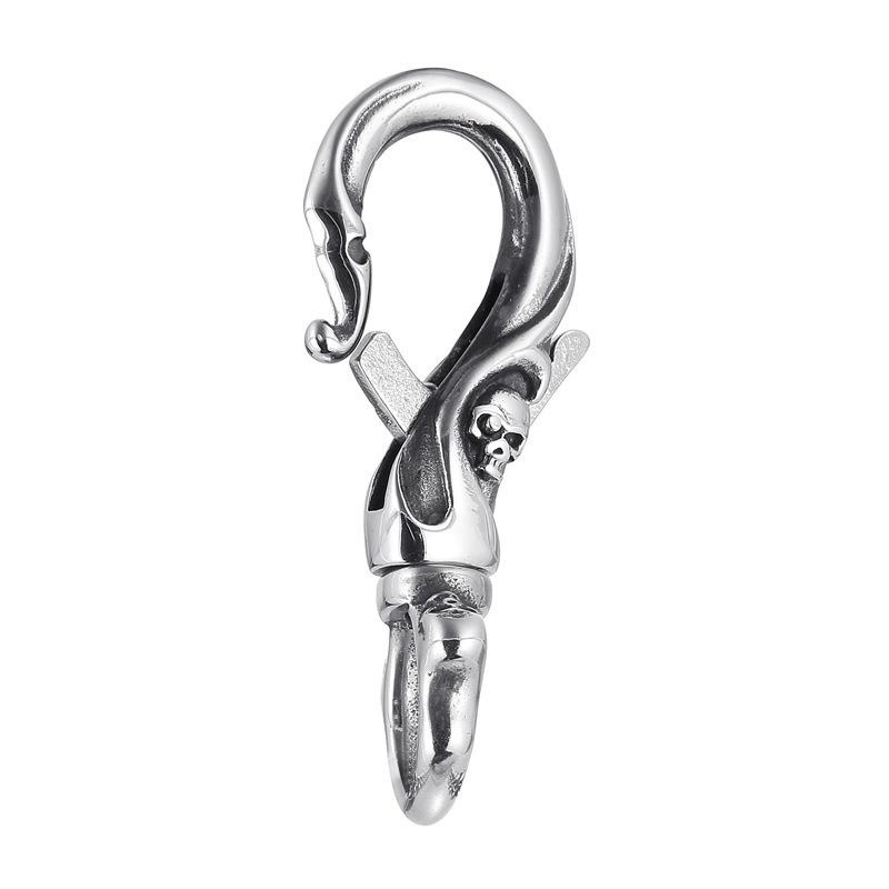 Personalized Skull Stainless Steel Necklace Men'S Keychain Pendant Jewelry