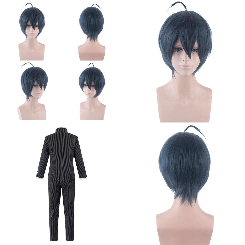 Danganronpa V3 Saihara Shuichi Cosplay Costume Exquisite School Uniform With Wig