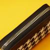 Women Houndstooth Wallet Pu Leather Multi-functional Multi-card Slot Zipper Coin Purse