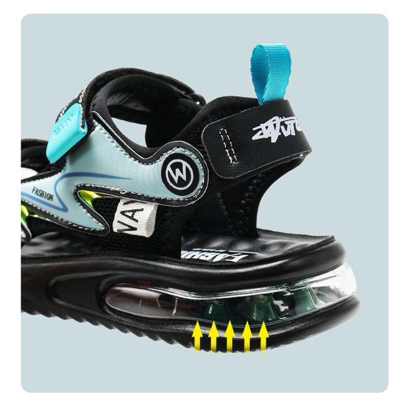 New Boys' Sandals - Cushioned Soft Sole Sports Beach Shoes for Big & Little Kids, Lightweight Summer Footwear
