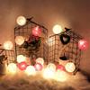 3M 20 LEDS Girlandy z bavlněných koulí Víla světla Řetěz Vánoční dekorace Venkovní zahradní světla Uliční girlandy Novoroční dárky