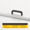 Modern Minimalist Pulls Cupboard Dressers Black Gold Silver Cabinet Door Handles Closet Drawer Knobs Kitchen Furniture Hardw