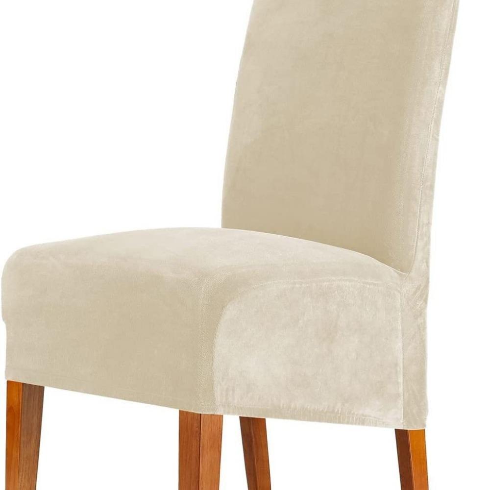 Stretch Velvet Chair Cover Universal Elastic Spandex Slipcover for Home Hotel Dining Chairs