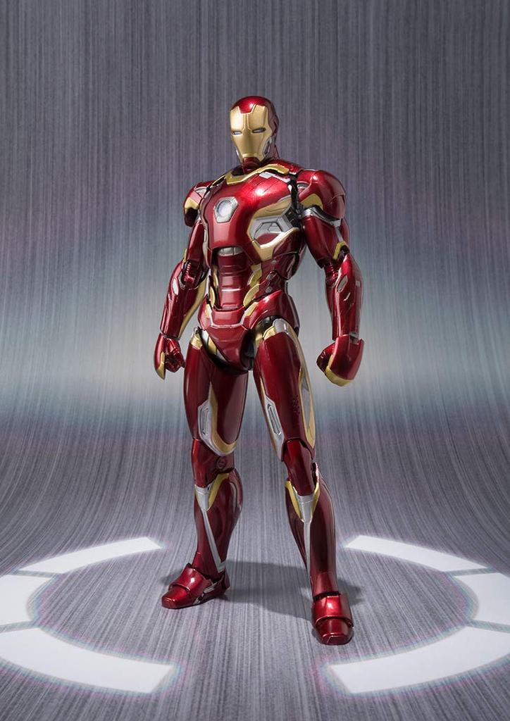 TAMASHII NATIONS Avengers Iron Man Mark approximately ABS PVC painted action figure S.H.Figuarts 45, 155mm, & & die-cast
