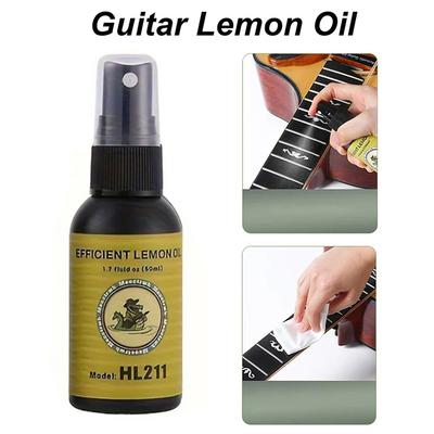 50Ml Guitar Fretboard Lemon Oil For Guitar Fingerboard Cleaning Fret Care Rust-Proof Removes Dirt Grease Extends Fretboard Life