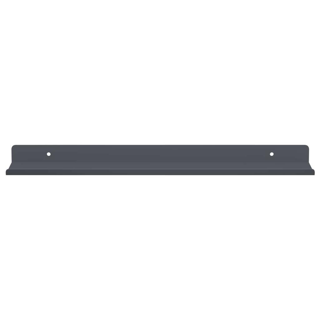 Floating Shelf 2 pcs Anthracite 40 x 8.5 x 2.5 cm Steel