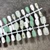 Chun Noble Lady Handmade Jasmine Milk Green Nail Patches - 2025 Summer Whitening Collection