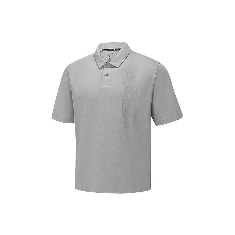 Skechers Comfortable Soft Skin-Friendly Polo Shirt Men tops P226M009-002E S