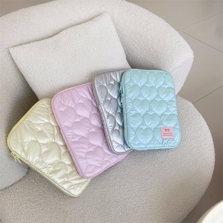 Koreanische Herzförmige Mehrfarbige Macaron Laptop-Tasche & iPad Hülle (15" & 11")