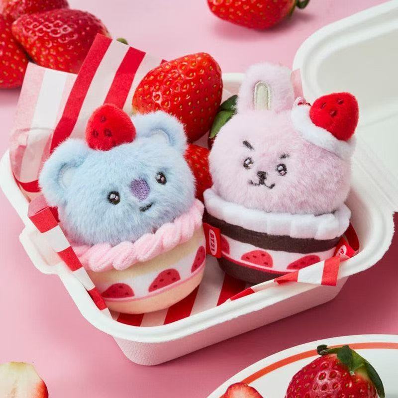 BTS BT21 Strawberry Party Series Plush Doll Kpop Plush Toy