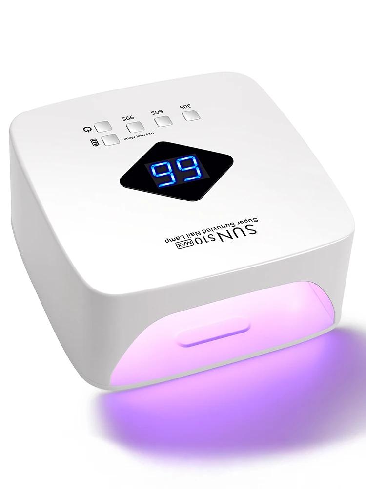 

Перезаряжаемая УФ-светодиодная лампа для гелевых ногтей, беспроводная лампа для маникюра с ЖК-дисплеем, 3 настройки таймера для домашнего салона EU