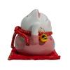 Ceramic Money Cat Bank – Pink on Cushion