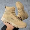 Men's Shoes Autumn and Winter New High Top Outdoor Sports Military Boots Fashionable Casual Shoes Outdoor Hiking Shoes