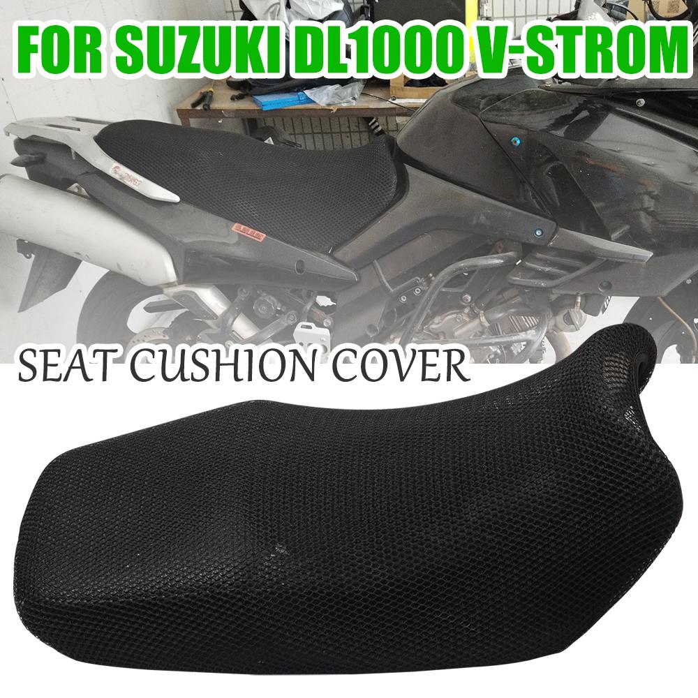 Seat Cushion Cover For SUZUKI DL1000 V-Strom DL 1000 VStrom Motorcycle Accessories Anti-Slip 3D Mesh Fabric Breathable Protector