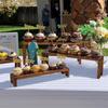 Stackable Wooden Cupcake Stand,  Decoration Wooden Dessert Table Display Stand, Exhibition Booth Display Items, Party Food Display Riser