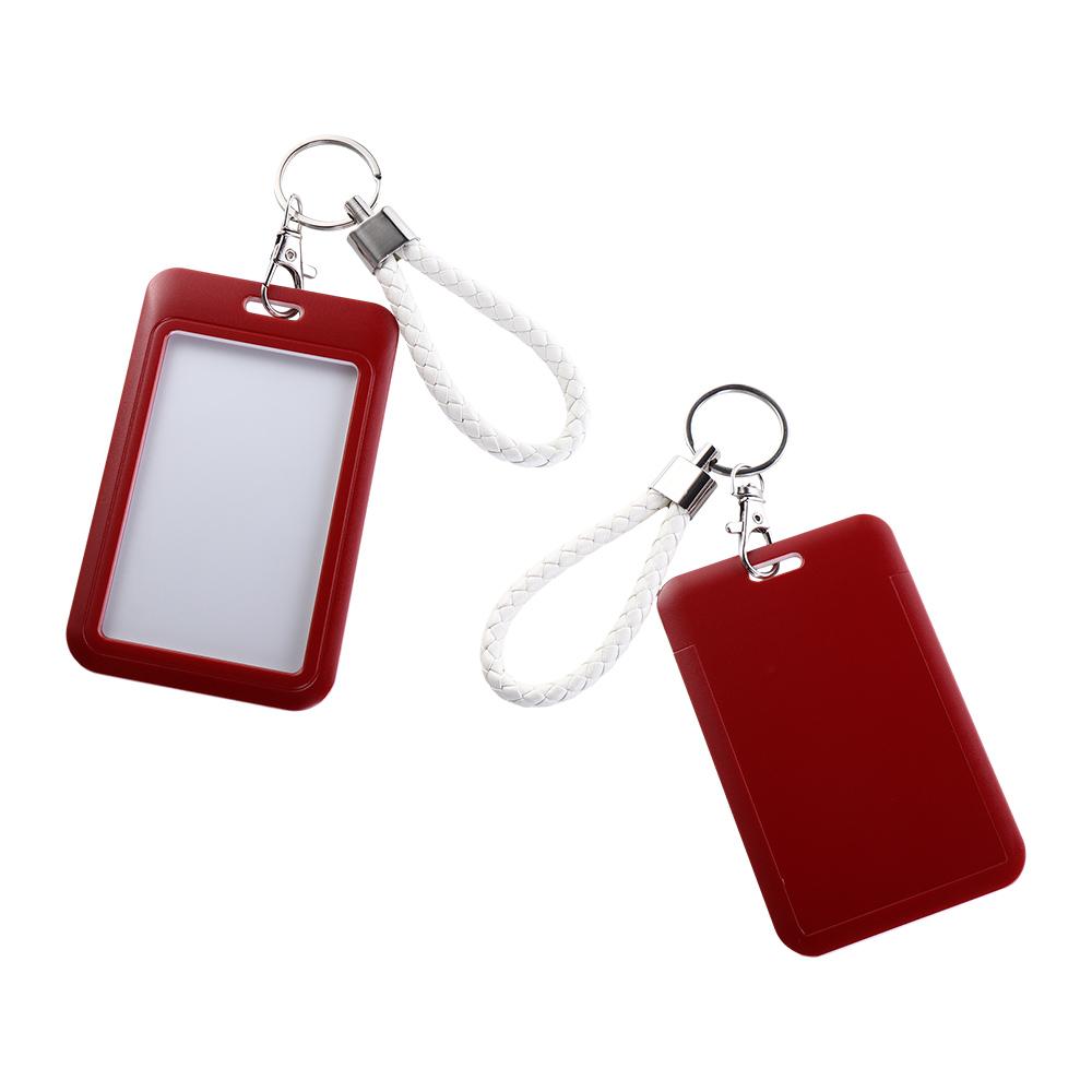 Men School Supplies Work Card Key Chain Business Credit Card ID Card Holders Bus Card Cover Badge Holders ID Card Protective