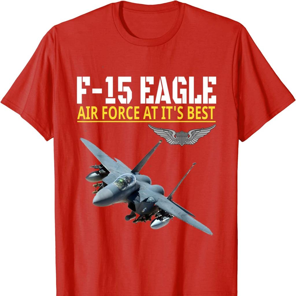 US Air Force F-15 Eagle Fighter Aircraft T Shirt. New 100% Cotton Short Sleeve O-Neck Casual T-shirts Loose Top Size S-3XL