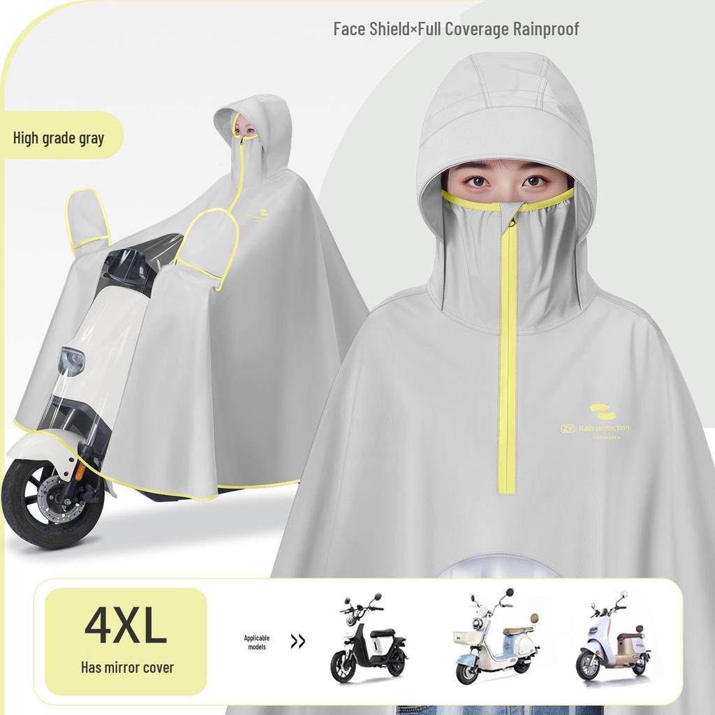 Universal Electric Vehicle Raincoat: Riot-Proof, Oxford Cloth, Unisex Poncho, Plus Size, Long Style Motorcycle Cover