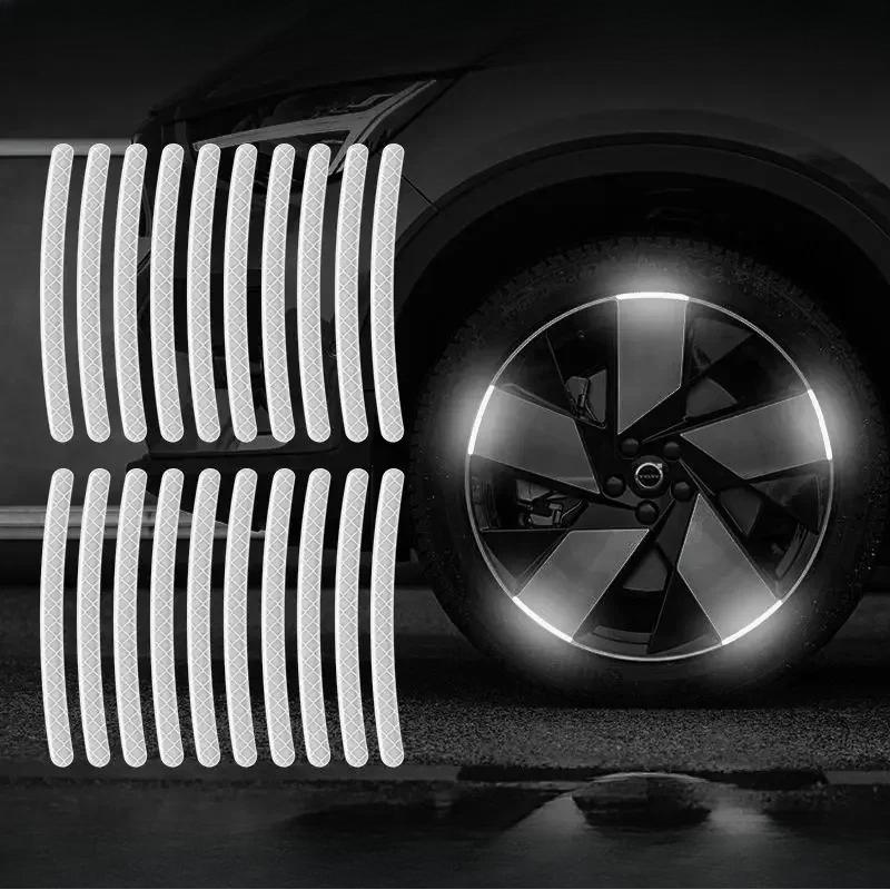 Auto Rad reflektierender Reifen Antikollisionsstreifen Persönlichkeit kreativ Motorrad Elektroauto Aufkleber Dekorationszubehör