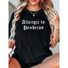 Damen Allergisch Gegen Print Grafik T-Shirt Weihnachten Locker Rundhalsausschnitt Kurzarm Lässig Sport Vielseitig Sommer Oberteil